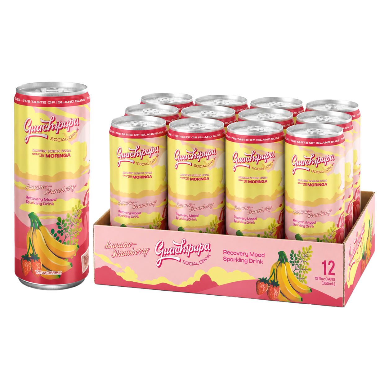 12-Can Case — Single Mood: Recovery (Banana-Strawberry)